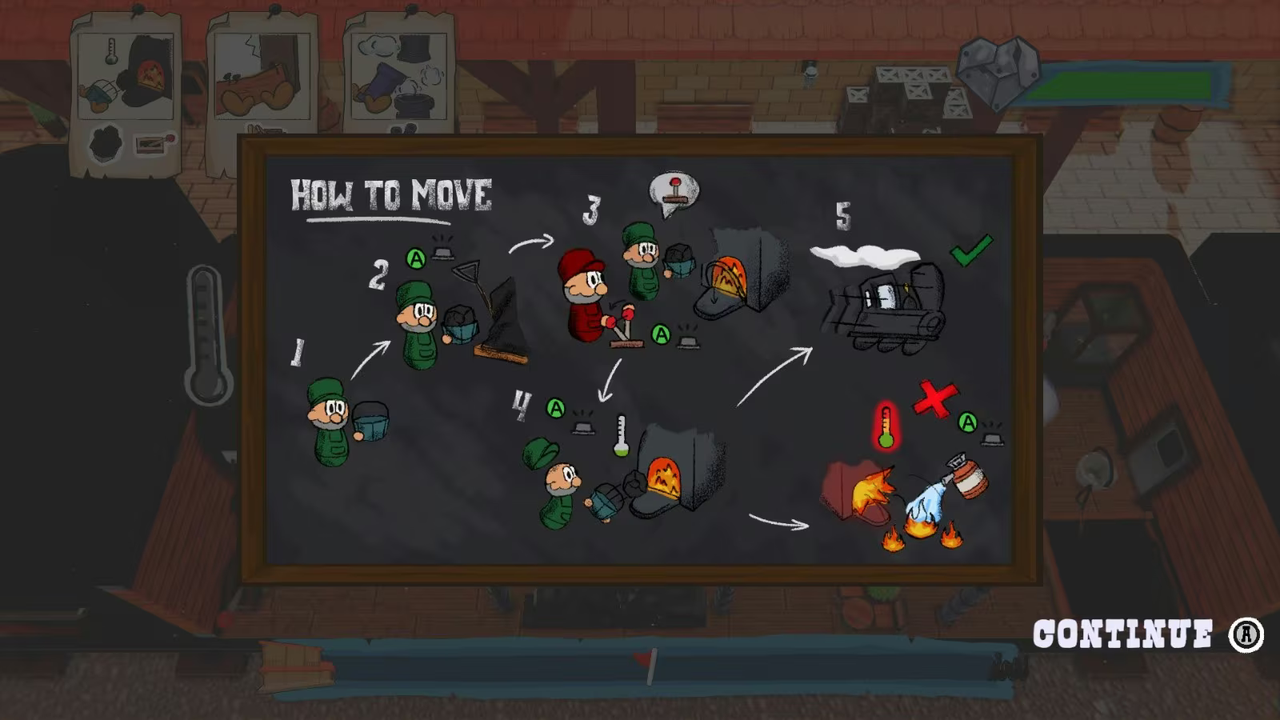 Steamの無料パーティーゲーム 『Train Wreck』―4人で列車を操り、金塊を守りながら強盗を撃退せよ