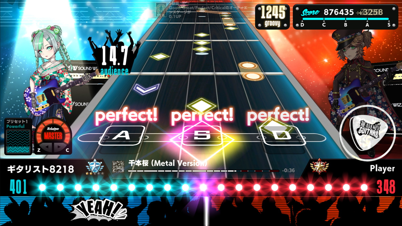 対戦型リズムゲーム『Heavenly Guitars』Steam版が発表来春リリース予定