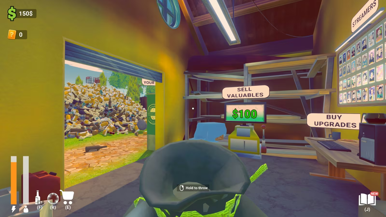 『妻にカードコレクションを捨てられた（だからゴミ捨て場を丸ごと買ったのさ！）』がSteamで高評価