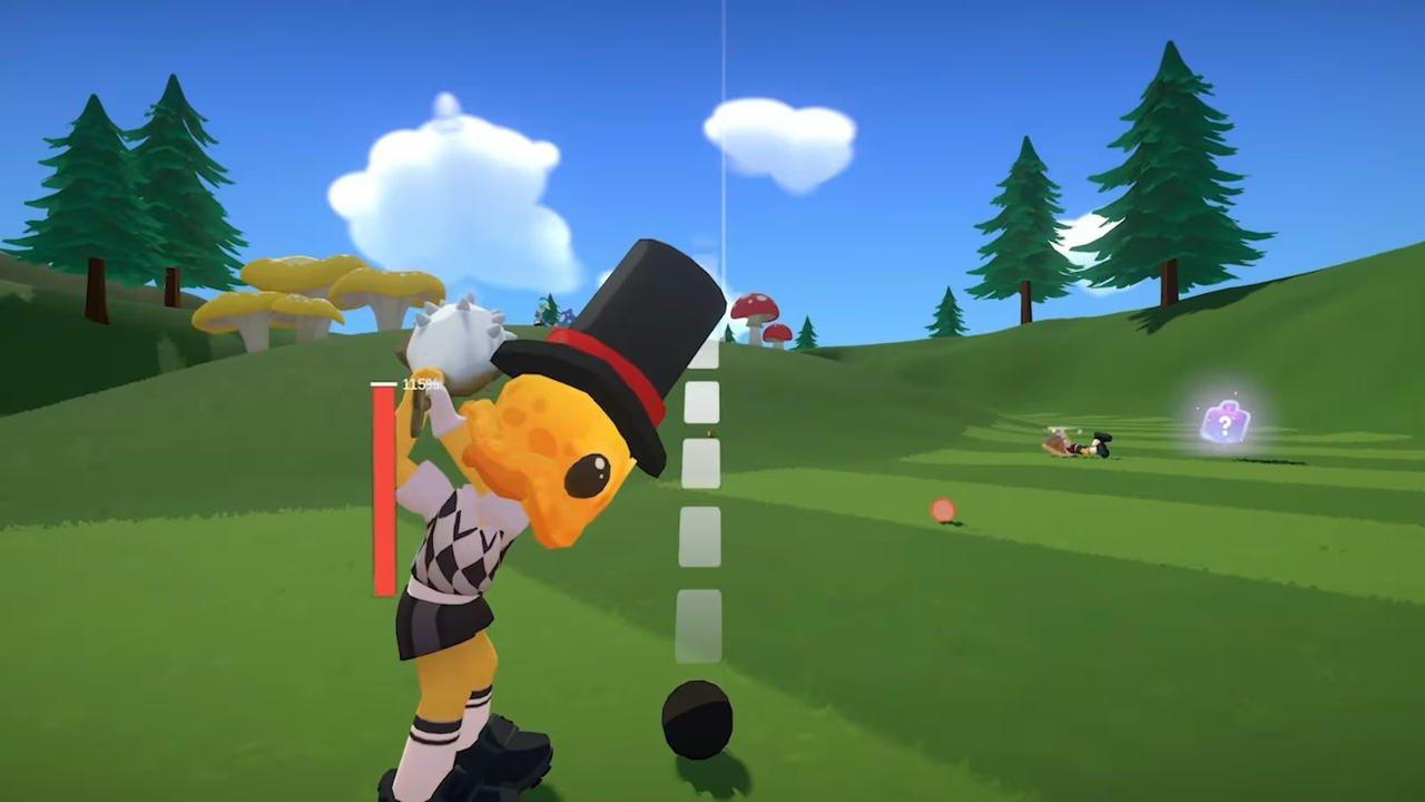 Steamで8人対戦ゴルフゲーム『Super Battle Golf』登場 クラブも拳もフルスイング、カートで友達を轢くのが正解！？