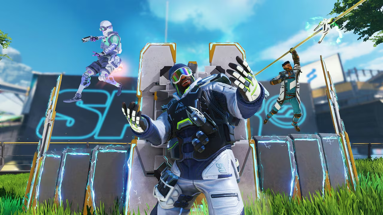 『エーペックスレジェンズ』シーズン27のミッドシーズンアップデートでオクタンとクリプトが強化　期間イベント「ウィンターホーントコレクションイベント」でホバーボードに乗りオリンパスを駆け回ろう。