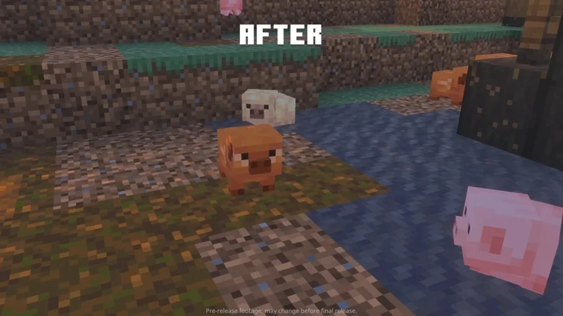 『Minecraft』動物の赤ちゃんモデルをアップデート　目が1ピクセルに変更され、より可愛らしいデザインに