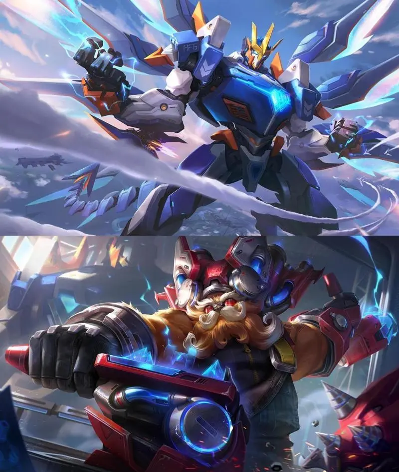 『リーグ・オブ・レジェンド』ガリオの新スキン「イージスフレーム・ガリオ」公開  実装前から大反響